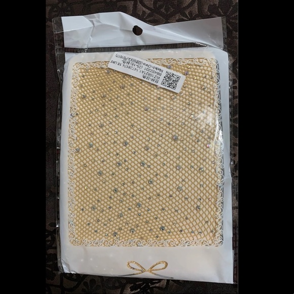 NEW Transparent Rhinestone Net Stocking - Picture 4 of 5